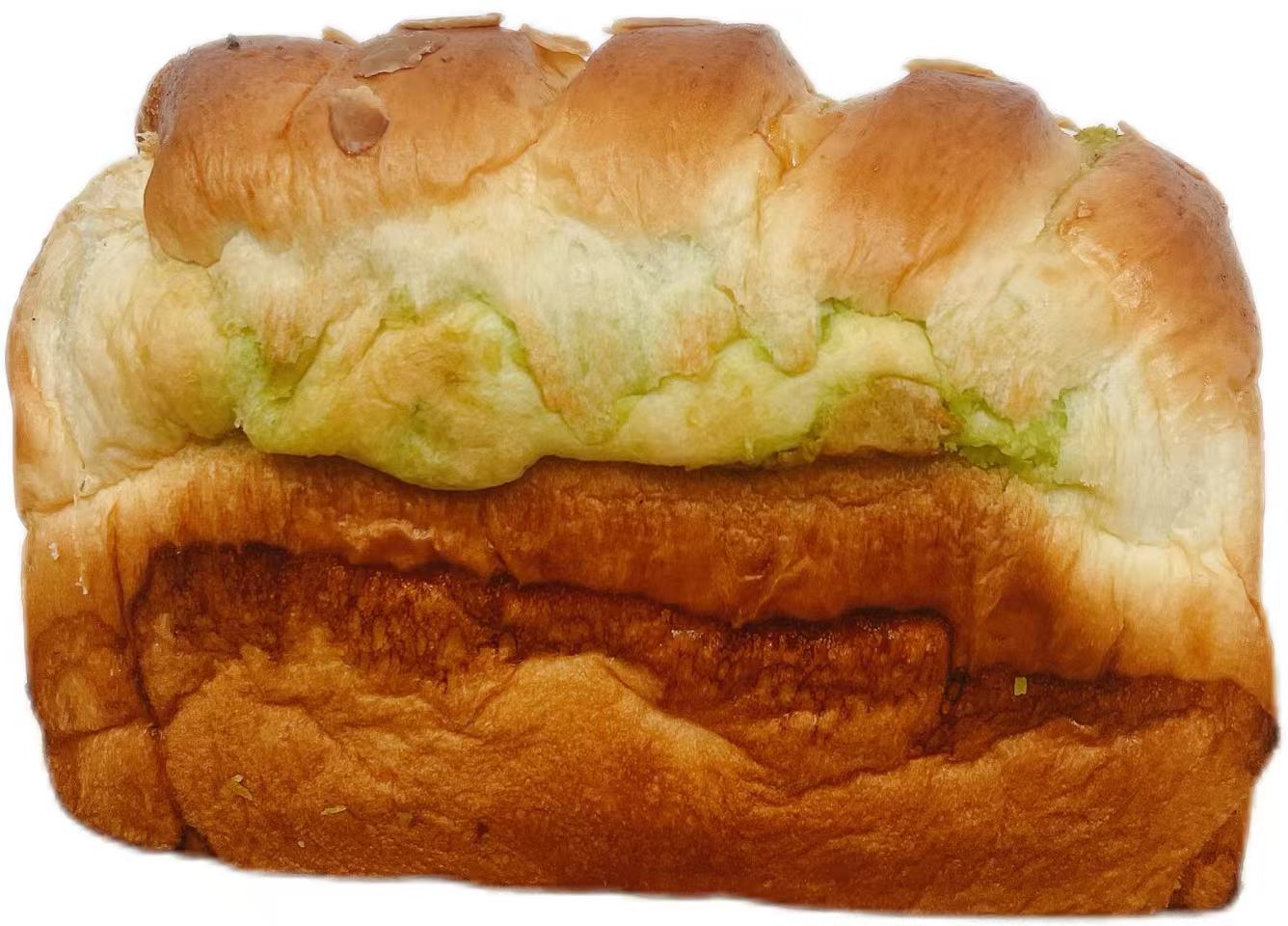 Pandan flavored coconut soft loaf 椰香斑斓吐司