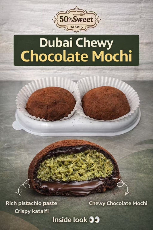 Dubai chocolate Mochi 4pcs