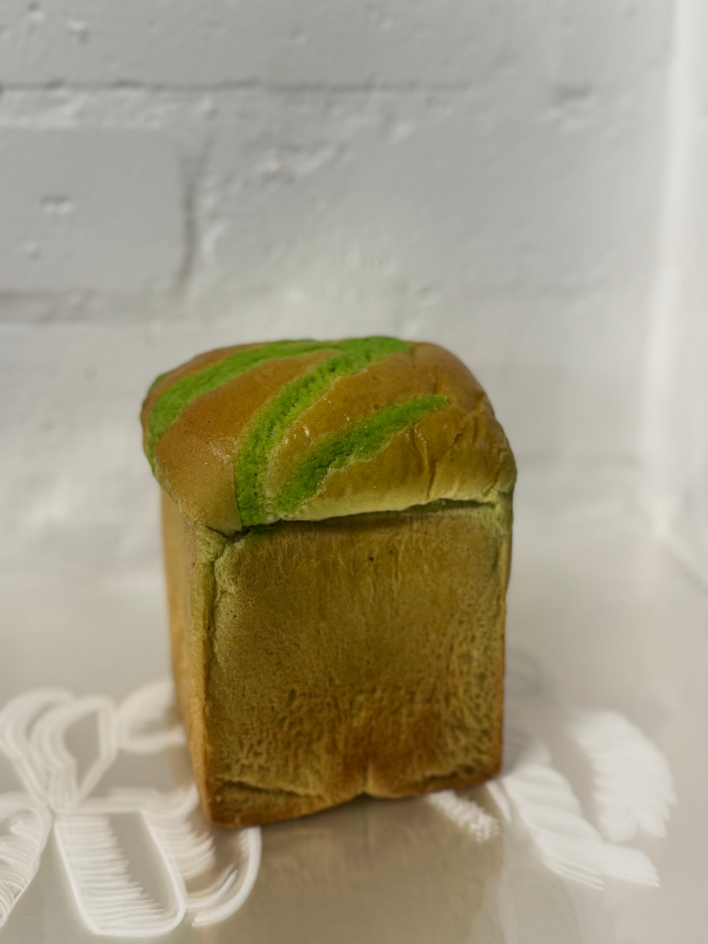 Matcha red bean loaf 抹茶红豆吐司