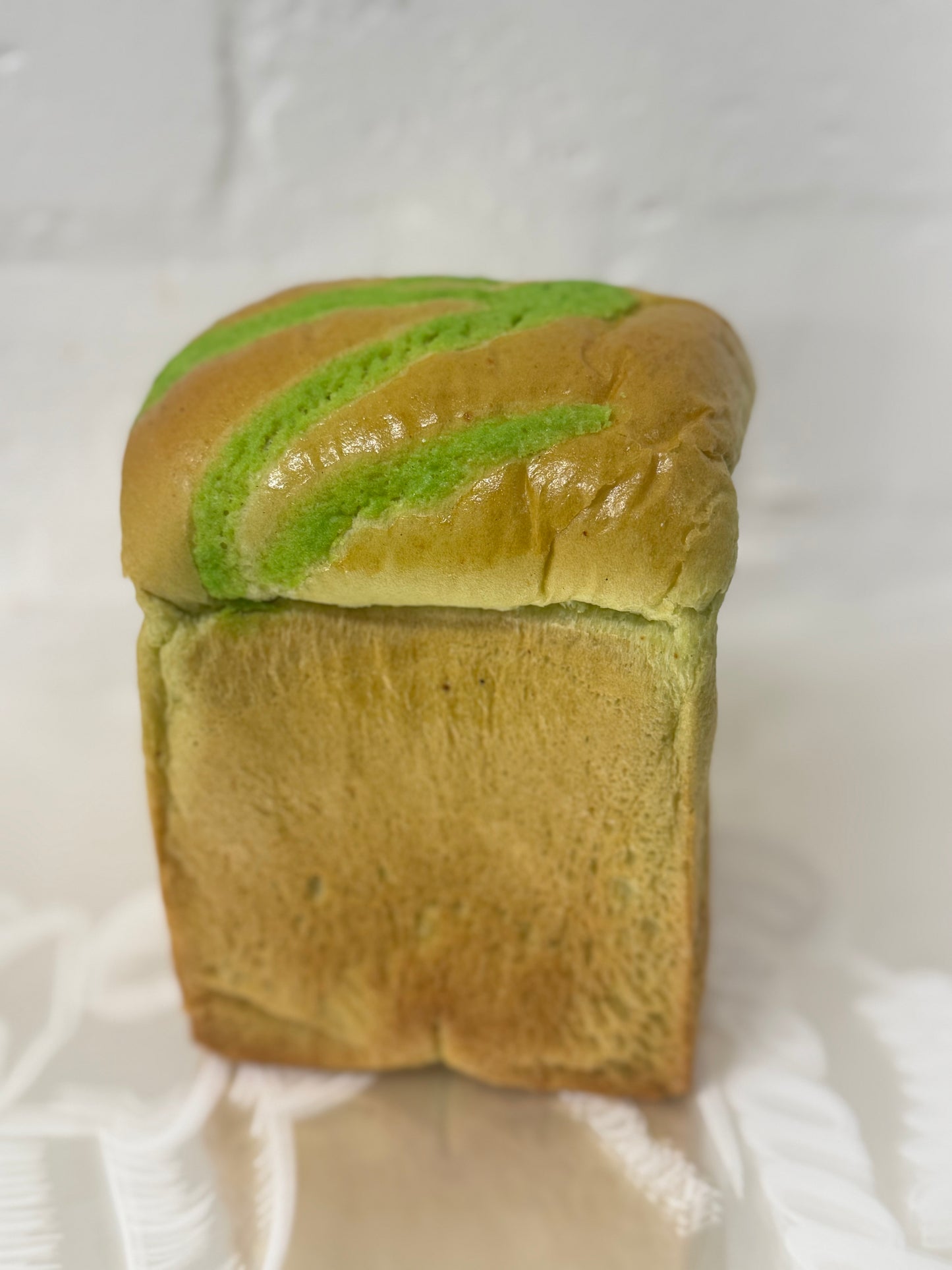 Matcha red bean loaf 抹茶红豆吐司