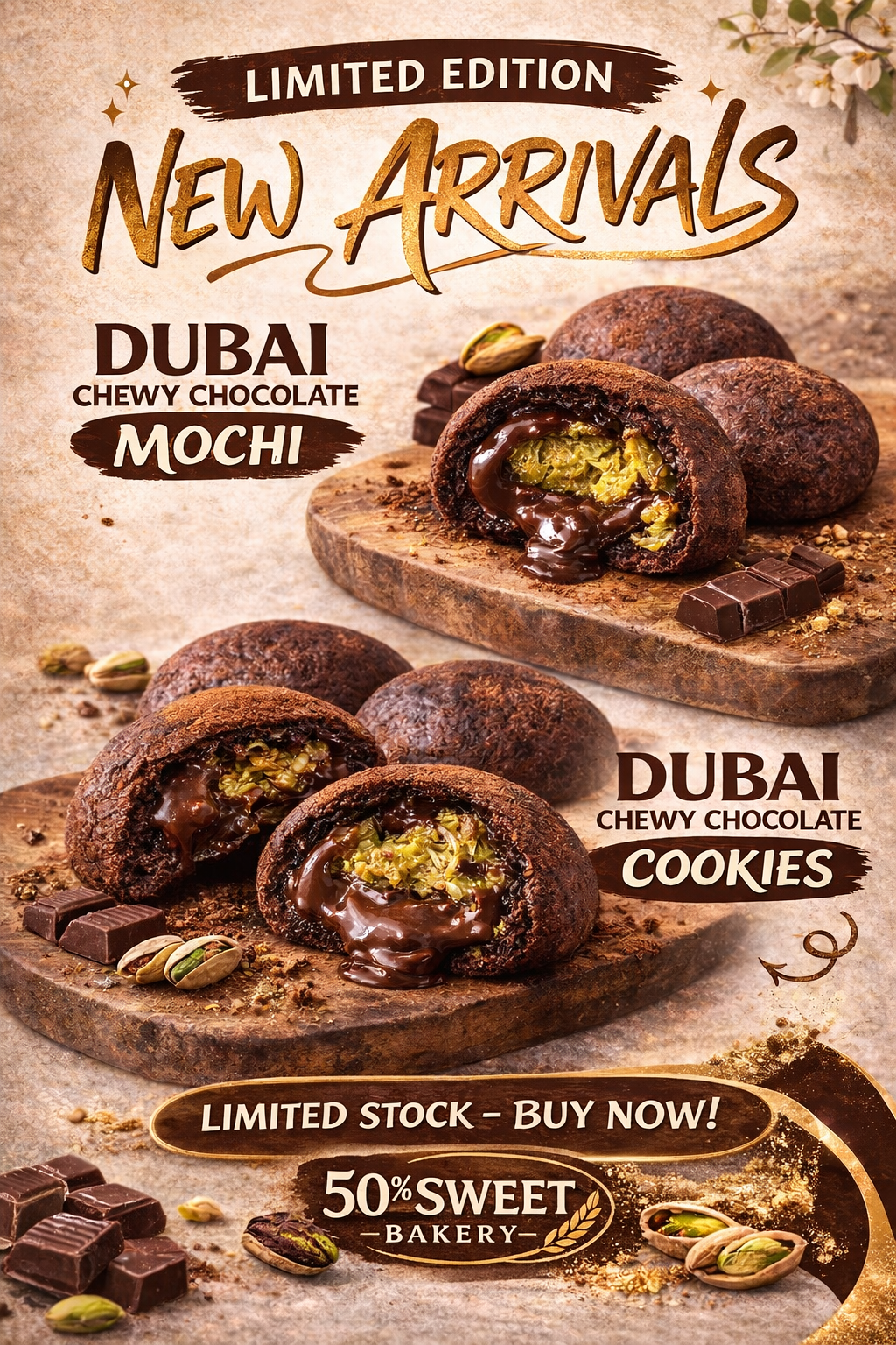 Dubai chewy cookies 4pcs 迪拜软曲奇4粒