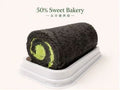 抹茶黑金瑞士卷 Matcha black gold swiss roll full roll