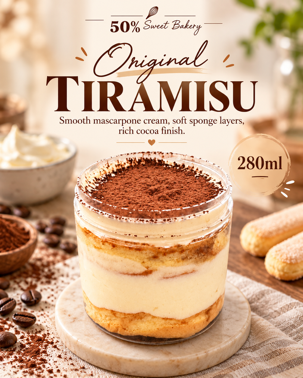原味提拉米苏Original Tiramisu （Asian style）