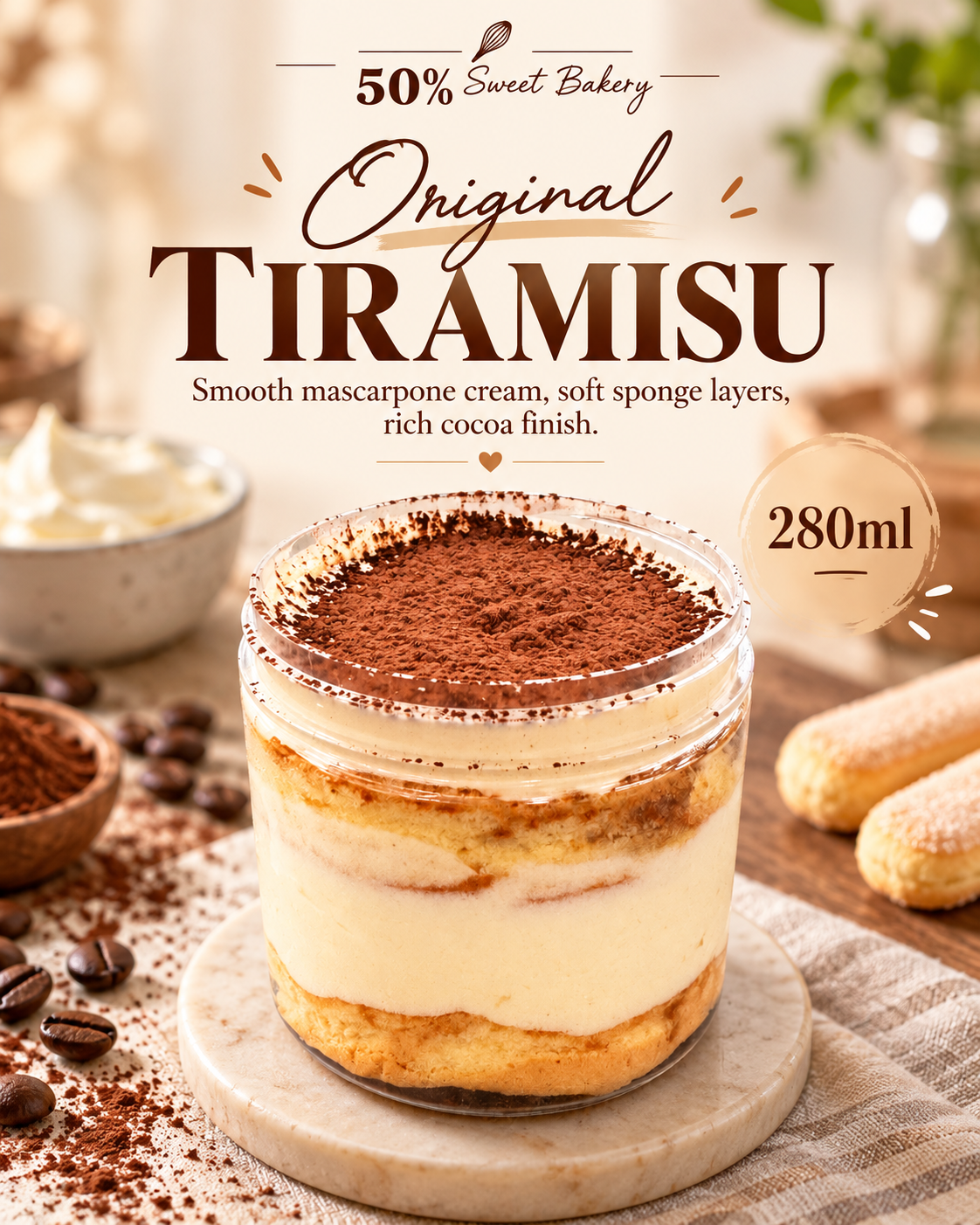 原味提拉米苏Original Tiramisu （Asian style）